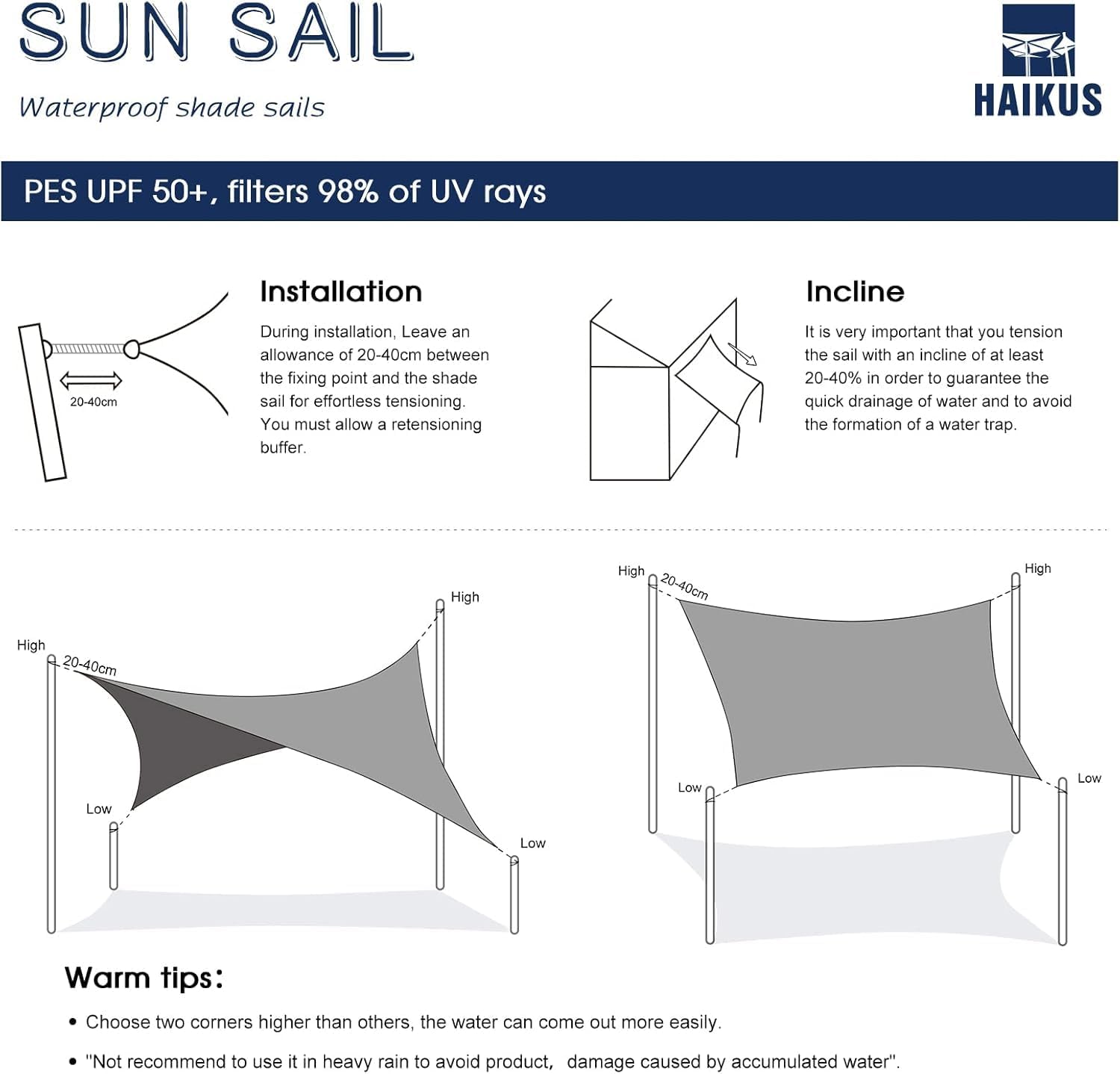 Thumbnail 6 de HAIKUS tenda a vela 4x5 m impermeabile