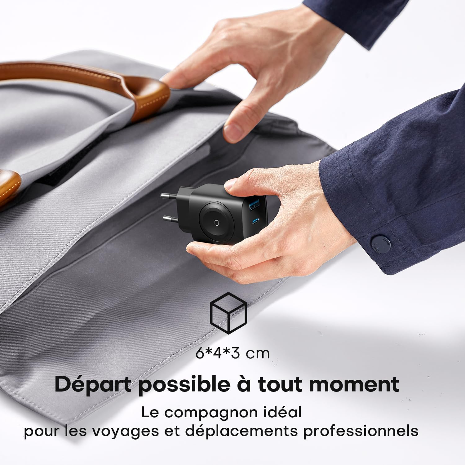 Thumbnail 5 de TOPADRE Chargeur 3 en 1 Apple Watch + USB‑C 20W pour iPhone (câble USB‑C 60W) – Blanc