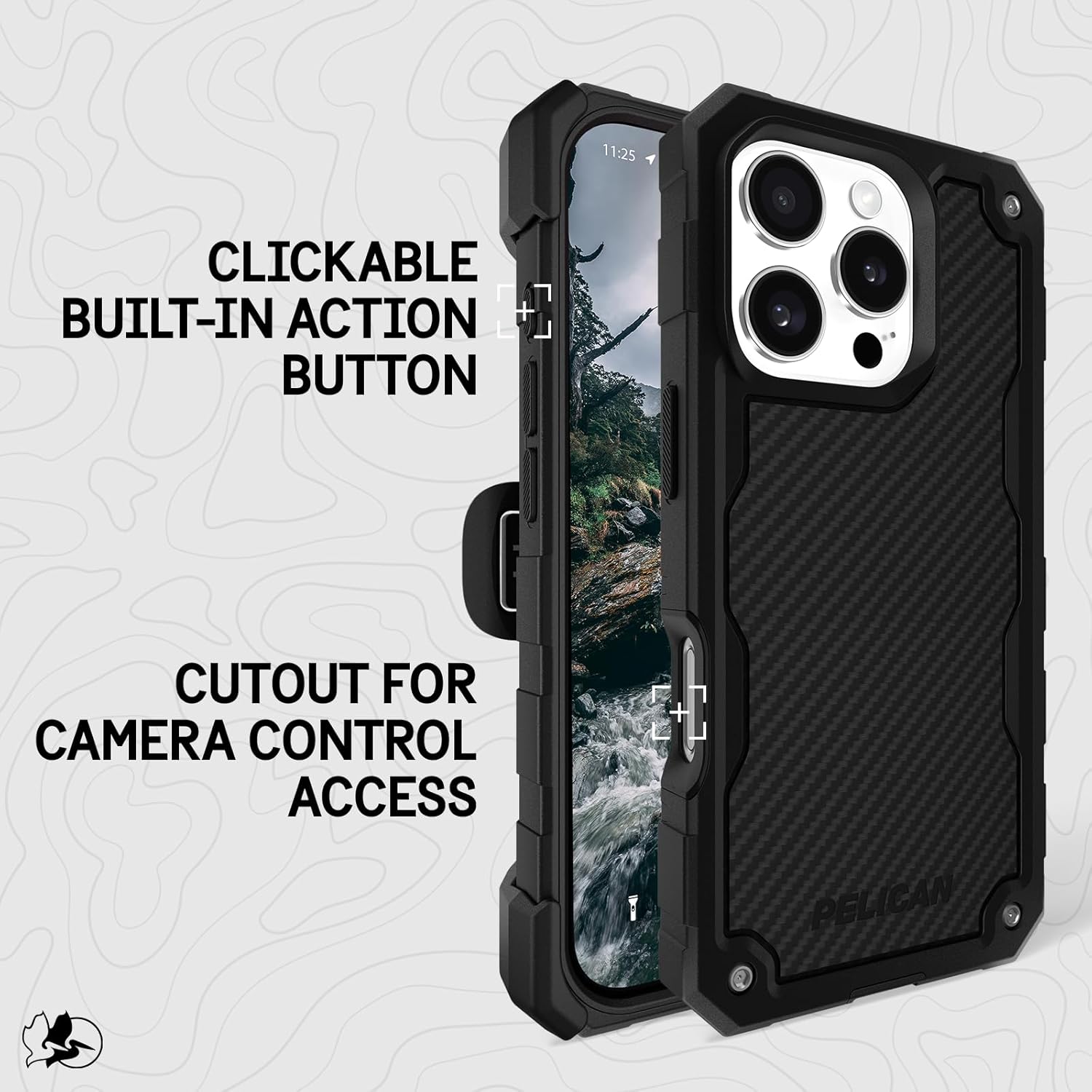 Thumbnail 3 de Pelican Shield iPhone 16 Pro Case Carbon