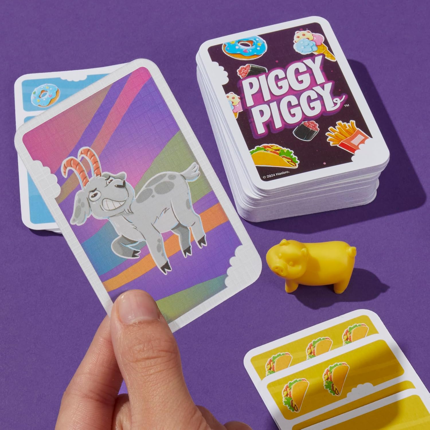 Thumbnail 4 de Hasbro Gaming Piggy Piggy jeu de cartes familial đČ