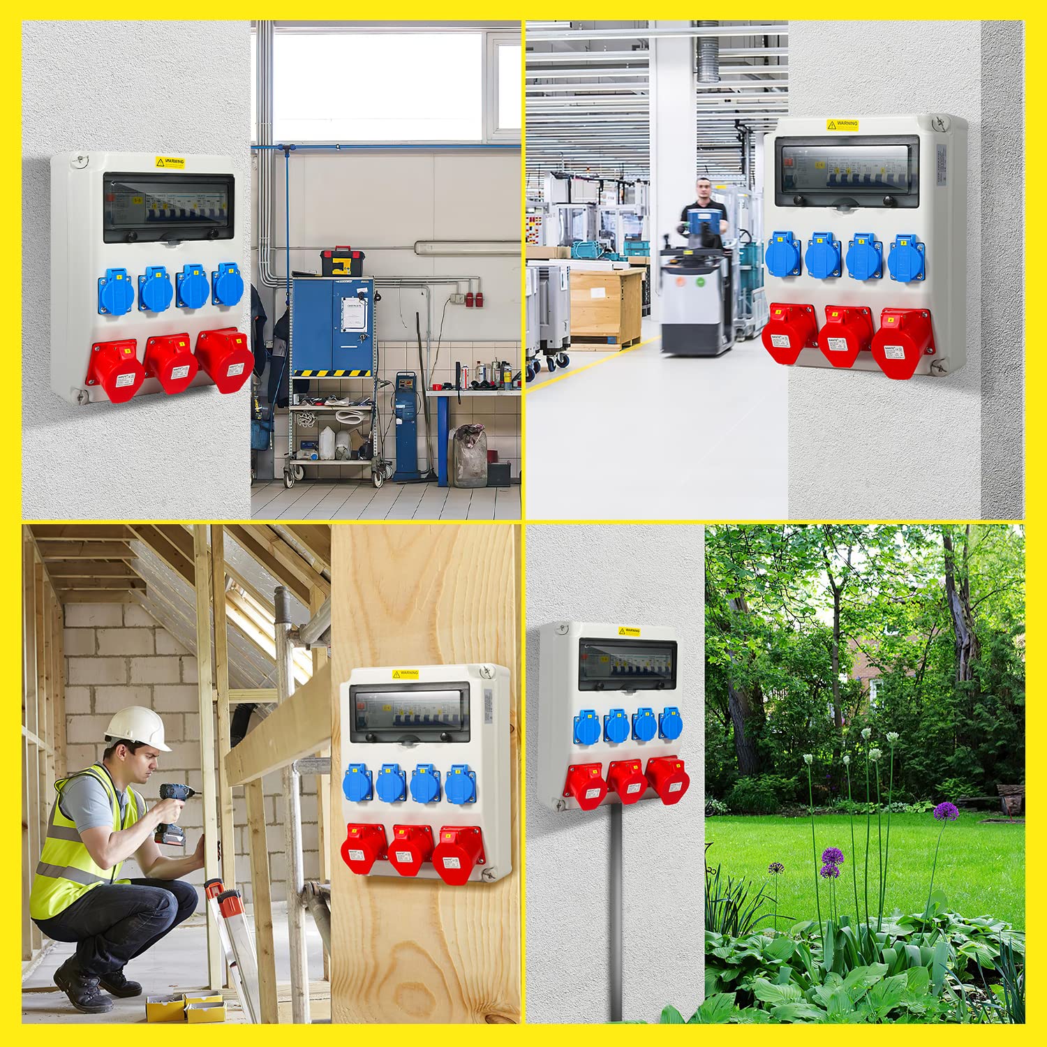 Thumbnail 2 de Daromigo Coffret Électrique de Chantier 4x230V + 2x16A CEE + 1x32A 400V CEE (5 pôles) IP44