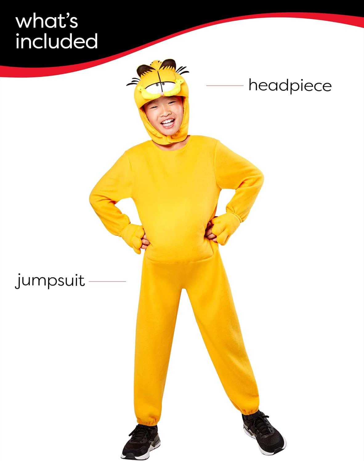 Detalle de Rubies Garfield Kids' Costume, Large