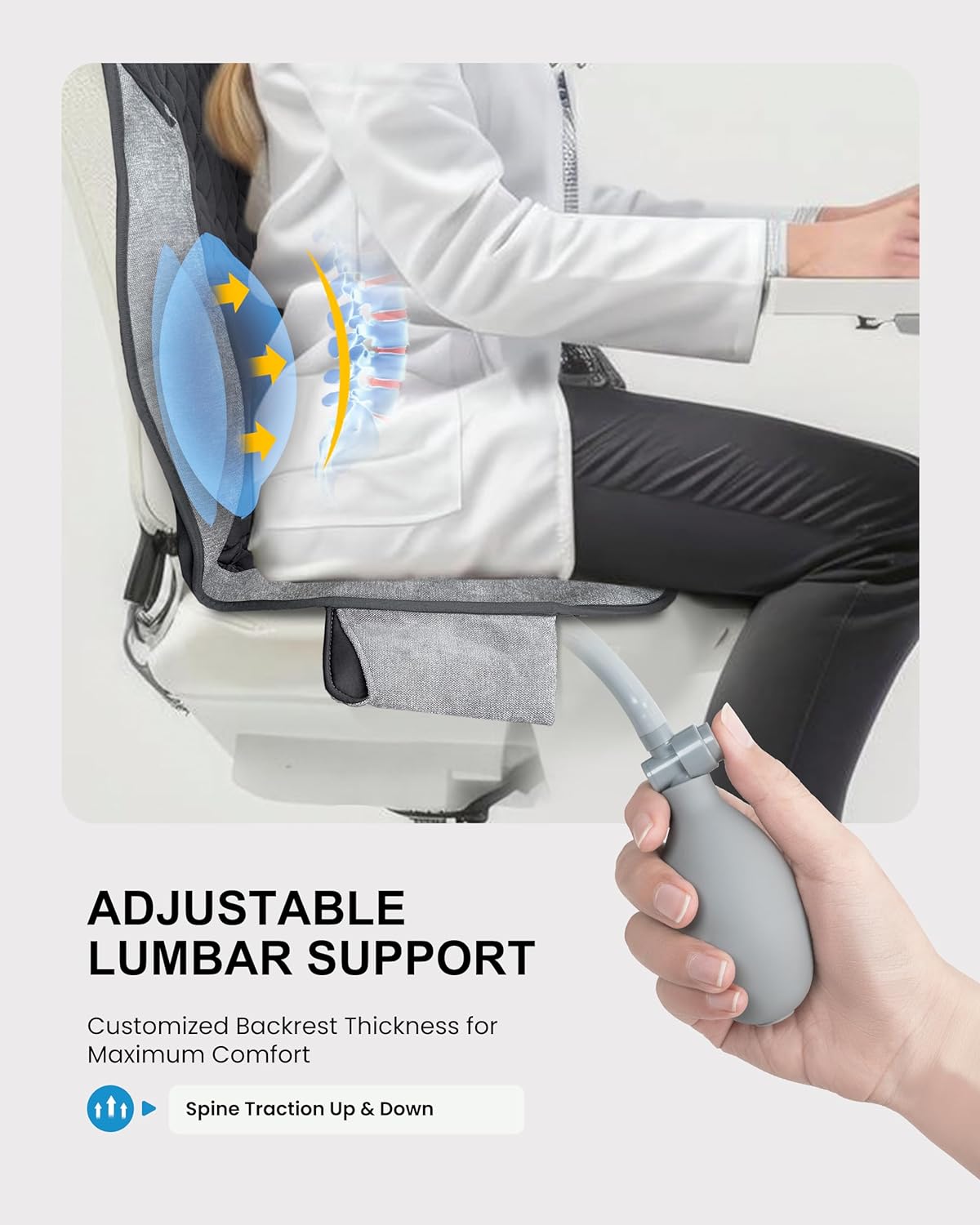 Detalle 2 de COMFIER Back Massager 10-motor seat cushion