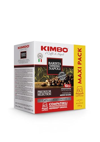 Detalle de Kimbo 60 Capsule Caffè Compatibili Nespresso®, Barista Napoli