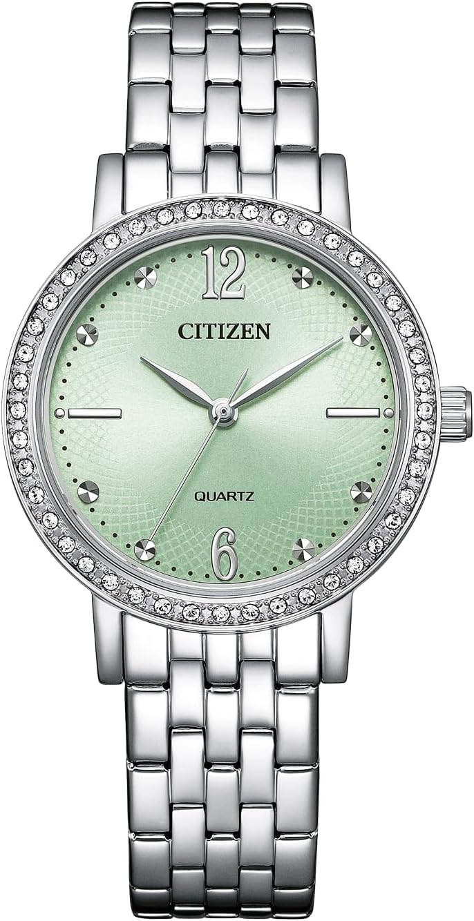 Detalle de Citizen EL3100-55X Damenquarz Elegance – Silber, 31 mm Gehäuse