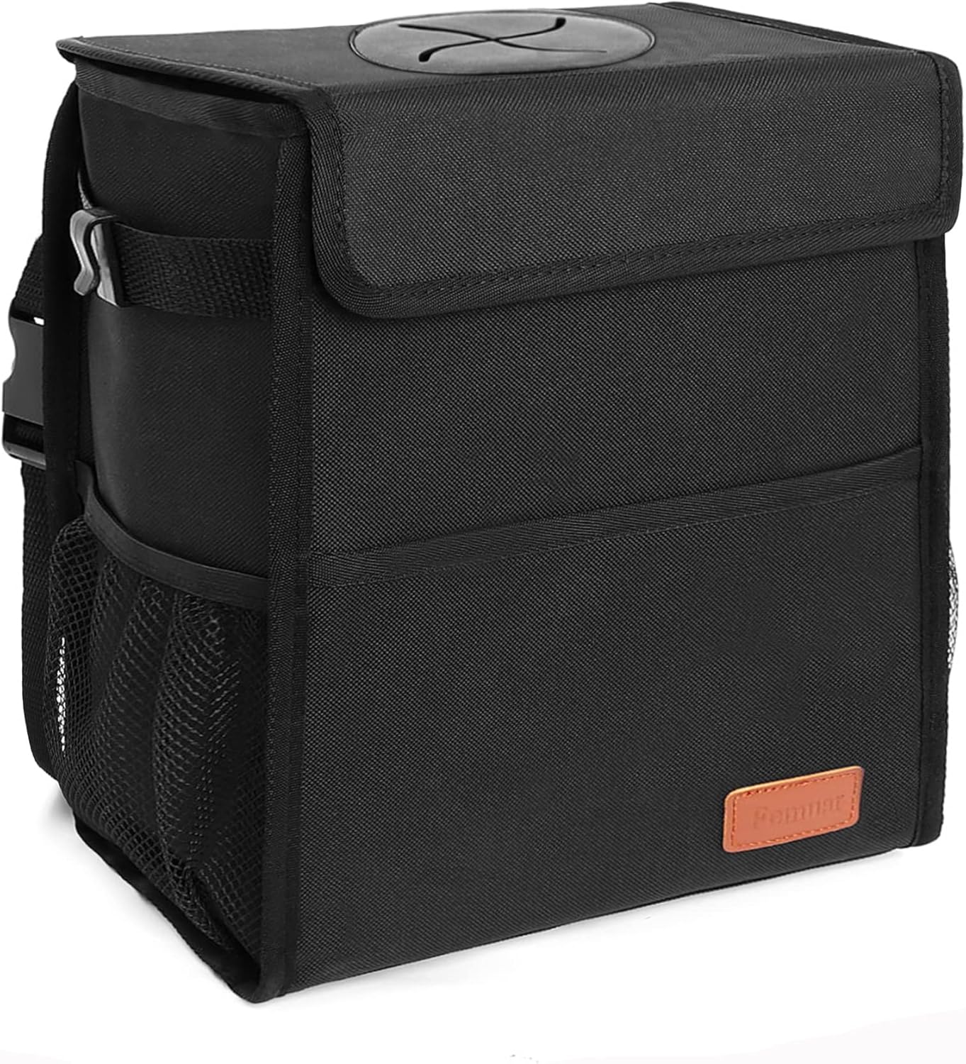 Thumbnail 6 de Femuar Leak Proof Car Trash Can with Lid — Waterproof, Collapsible Car Garbage Bin for SUVs (Black)