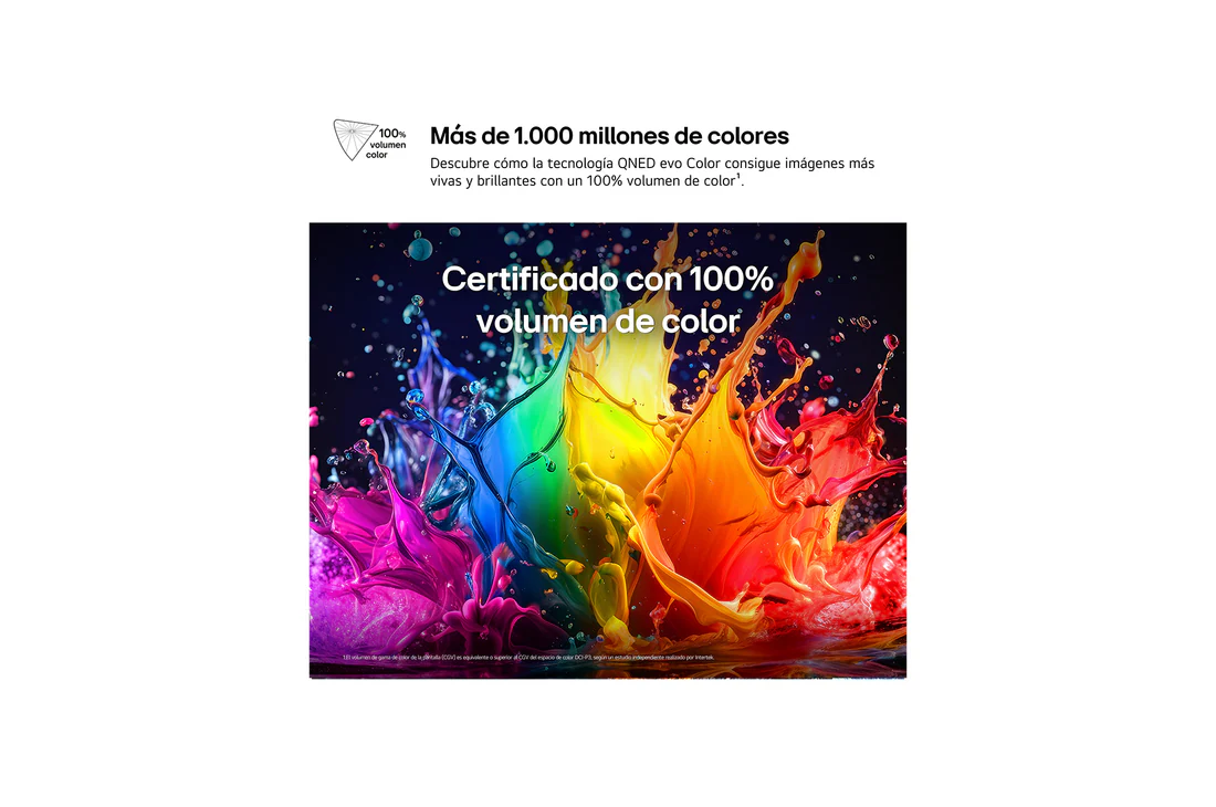 Detalle de LG QNED72 65" 4K (2026) | Smart TV MiniLED AI QNED72, modelo 65QNED72B6B