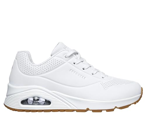 Thumbnail 6 de Skechers Femme Uno-Stand on Air Basket White Durabuck/Mesh (39 EU Large) – Confort et allure décontractée