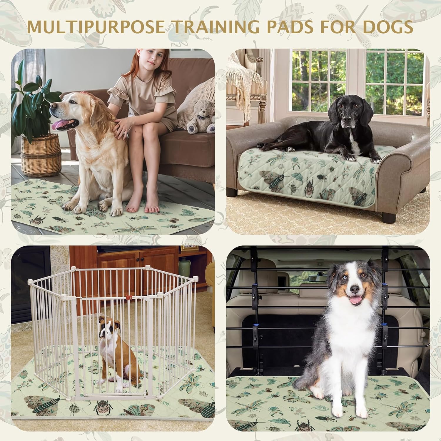 Thumbnail 6 de IEUUMLER Reusable Dog Training Pads (2 Pack) – Washable, Leak-Guard and Fast-Drying
