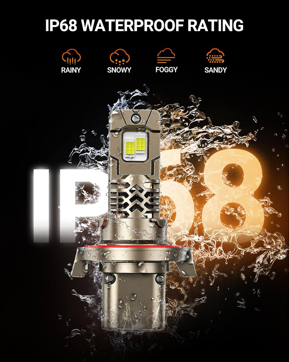 Thumbnail 3 de SEALIGHT H13/9008 LED Bulbs – 50,000LM, 6500K, 70,000H, Plug & Play (Pack of 2)