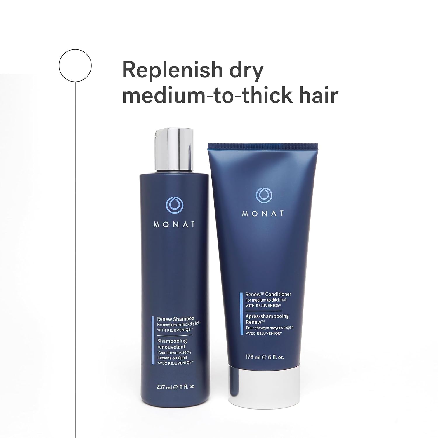 Detalle 2 de MONAT Renew Shampoo & Conditioner Set for Dry to Thick Hair 💧