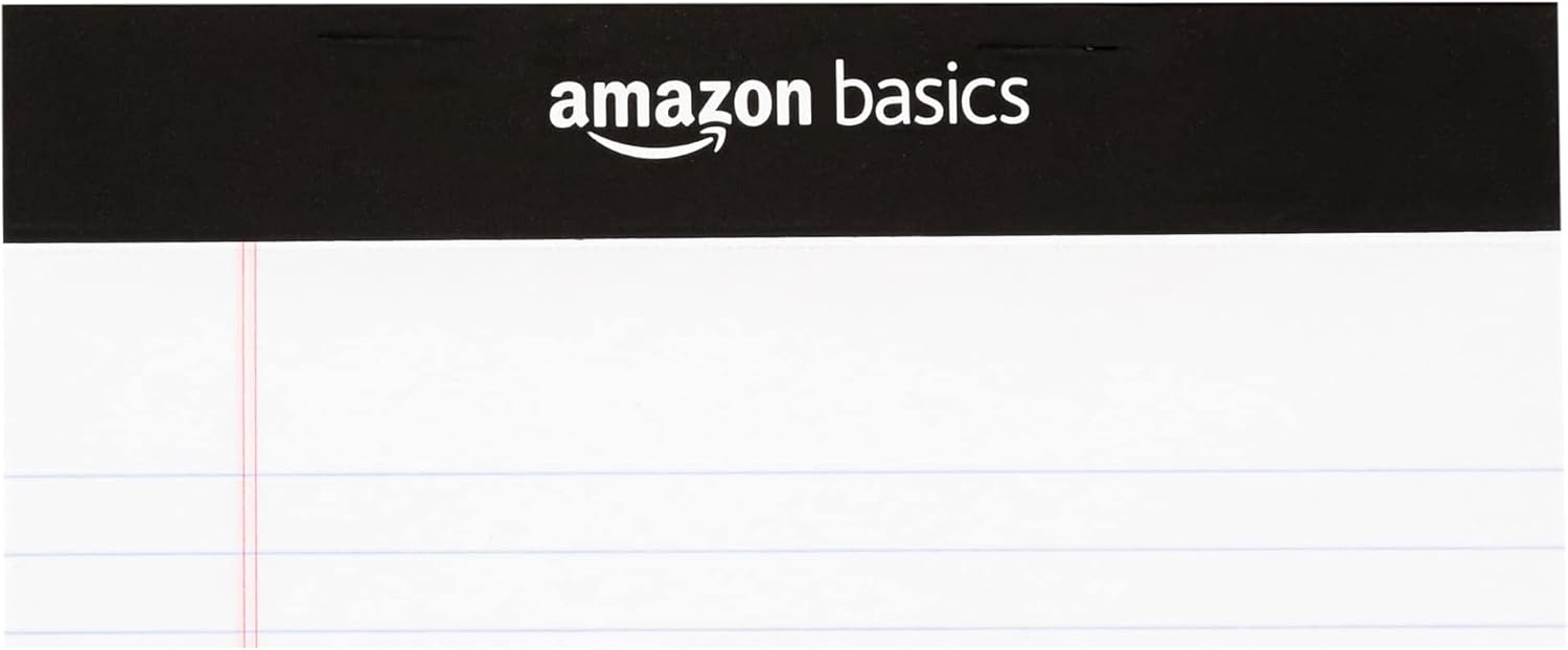 Thumbnail 3 de Amazon Basics Notizblock-Set, legal/breit liniert, A5 (12,7 x 20,3 cm), 50 Blatt pro Block, Packung 12