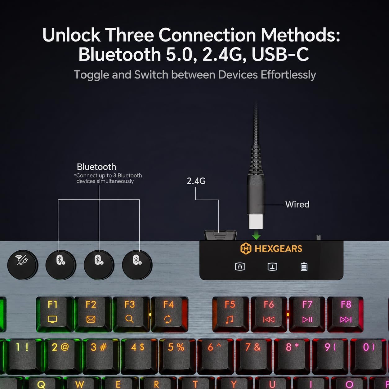 Detalle 1 de Hexgears Low-Profile Mechanical Keyboard A3