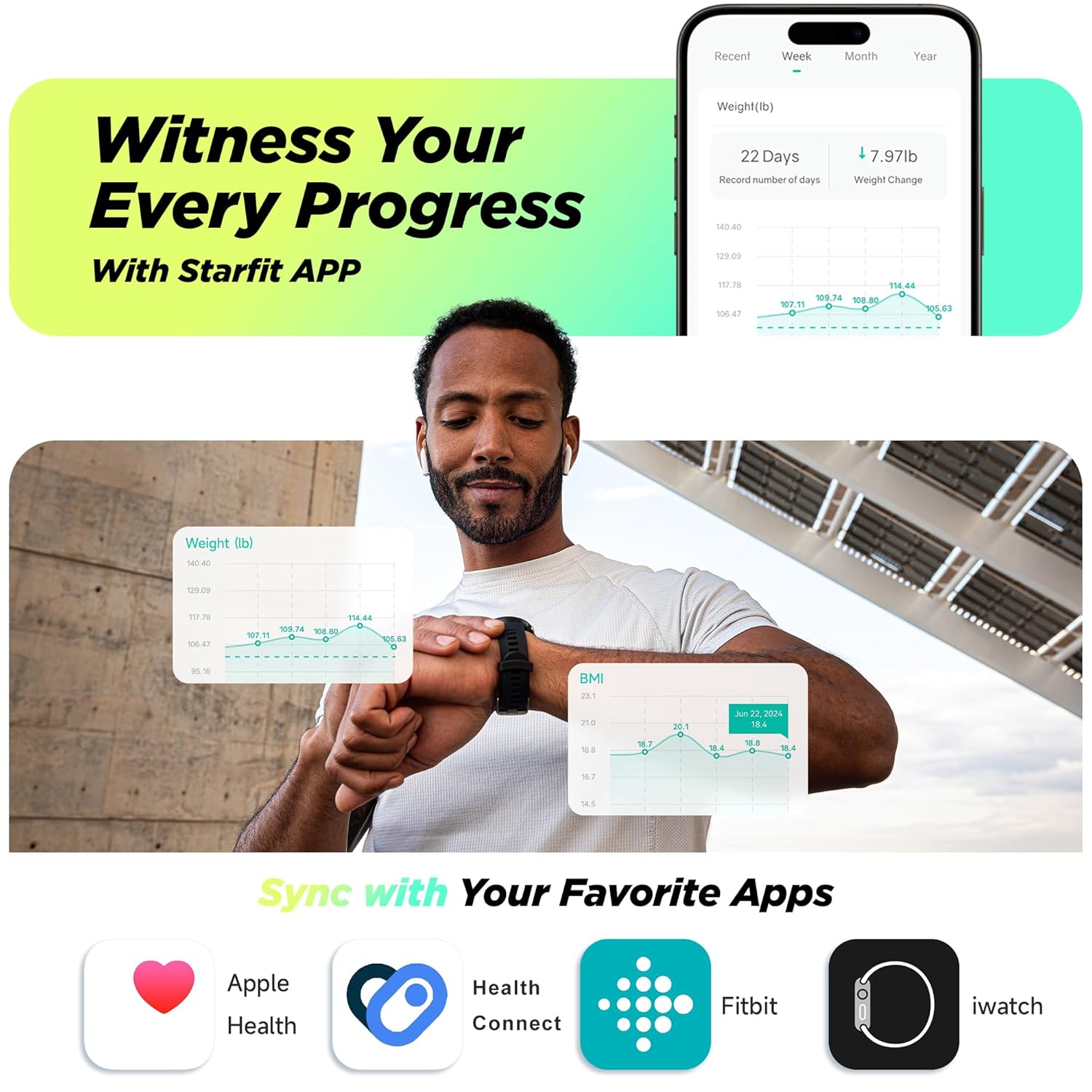 Thumbnail 4 de RunSTAR Körperfettwaage