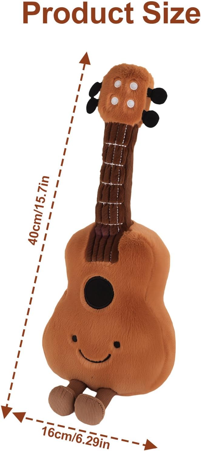 Thumbnail 2 de Cute Guitar Plushie Toy — Musical Plush Doll for Cozy Rooms and Gifts