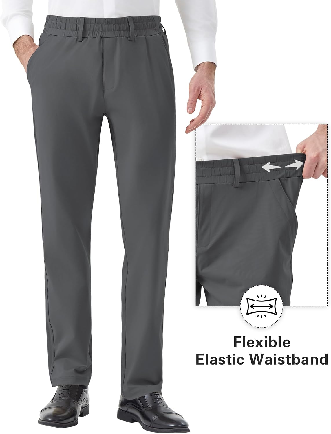 Thumbnail 3 de Men's Dress Pants, 100% Polyester