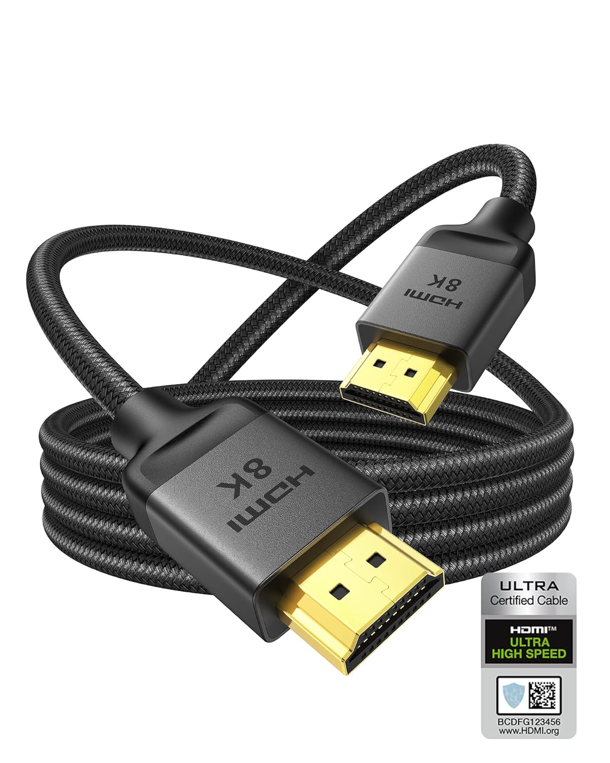 Detalle de Silkland 8K HDMI Cable 3M Certified: Ultra High Speed, 48Gbps, eARC & HDR