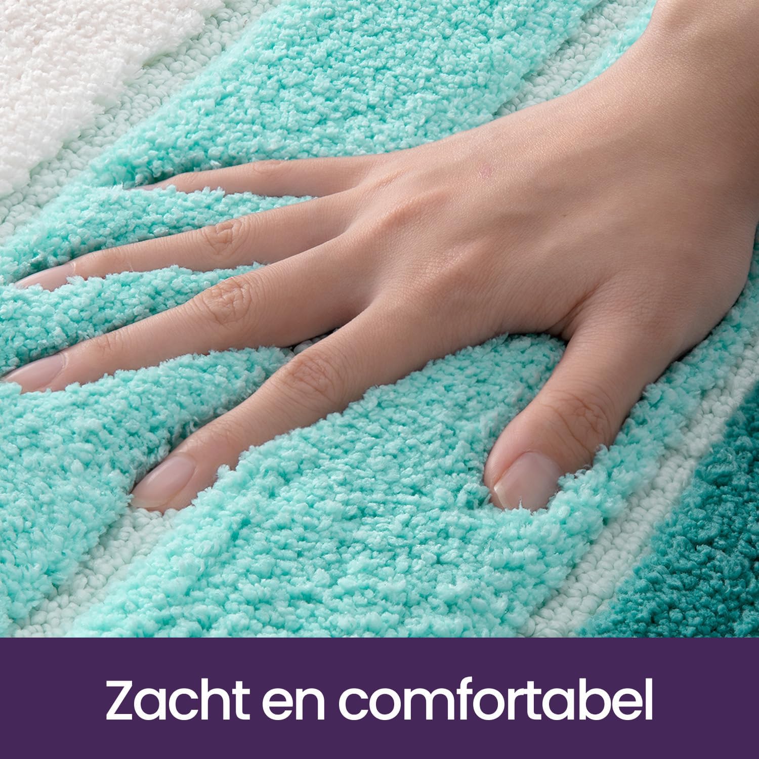Detalle de DEXI Bath Mat badmat 40 x 60 cm, turkoois microvezel met antisliprug