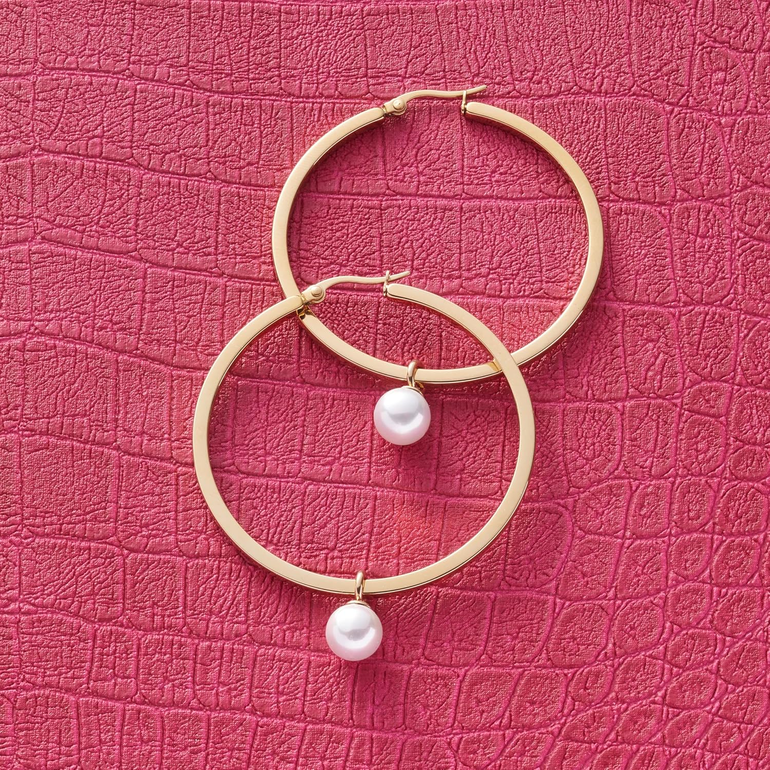 Thumbnail 2 de JEWELS BY LEONARDO Ohrring-Einhänger „Beauty’s Perla Beau“ mit Charm-Perlen (goldfarben, Edelstahl) 021627