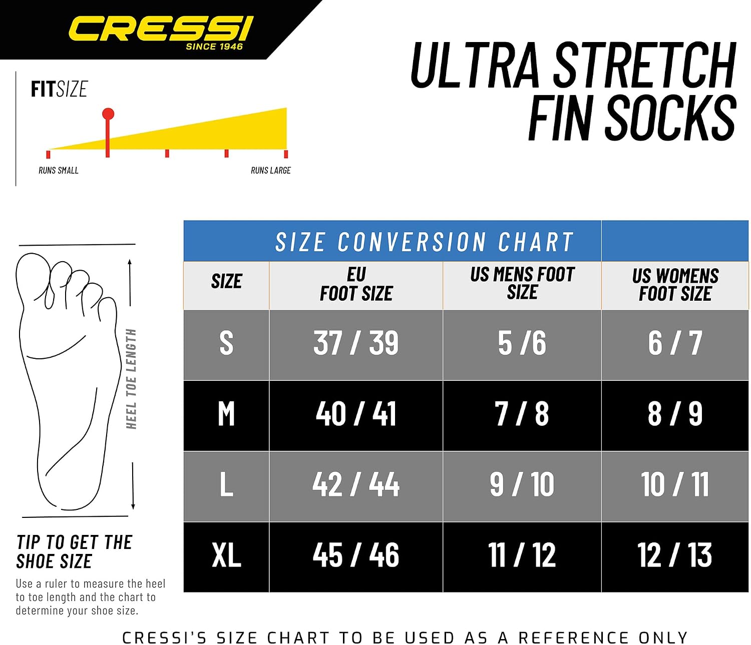 Detalle de Cressi Unisex Ultra Stretch Premium Neoprene 1.5mm Anti-Slip Socks Boots