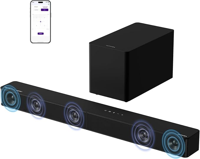 ULTIMEA Poseidon M60 Barra de Sonido 5.1ch🎶 Dolby Atmos Bluetooth