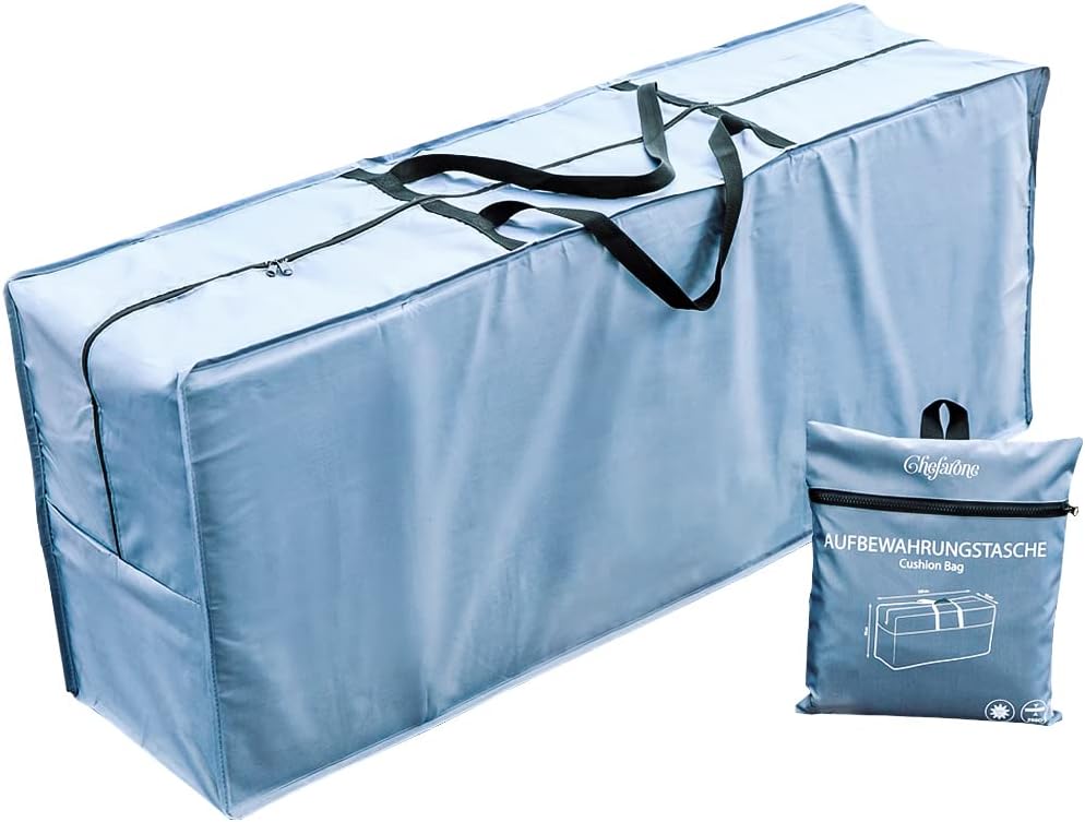Detalle de Chefarone CHEF000028 opberghoes voor tuinkussens, 420D polyester met rits