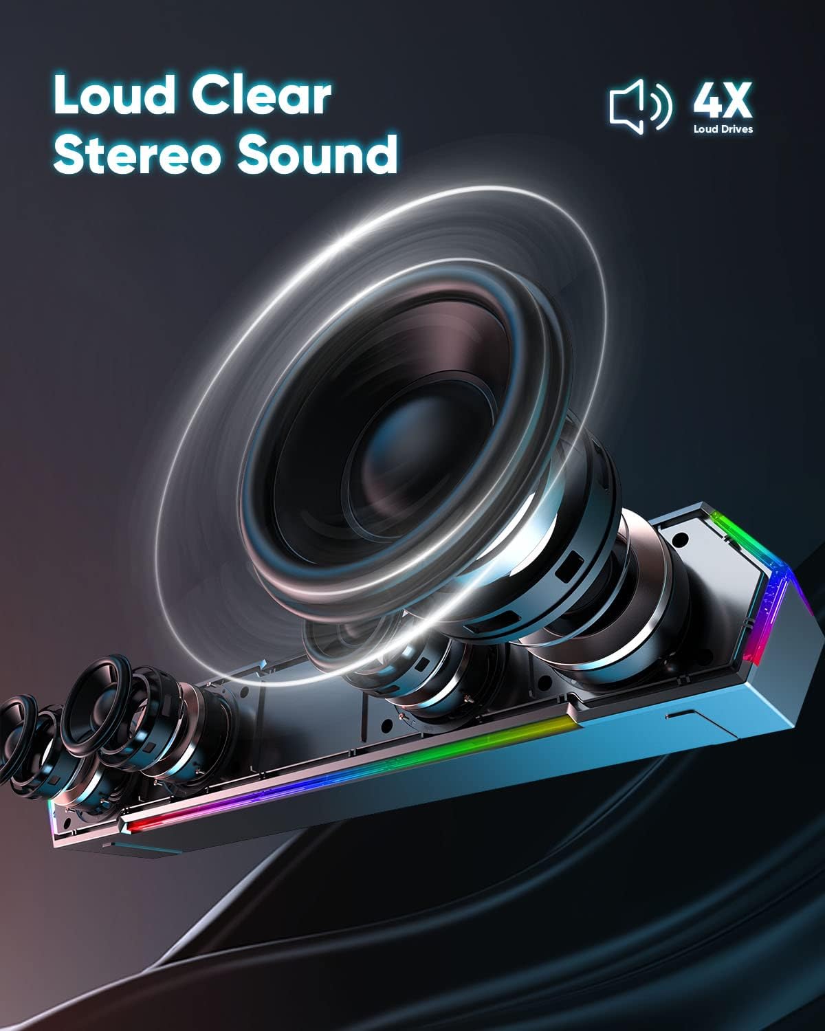 Thumbnail 1 de LENRUE G11 Desktop Speakers