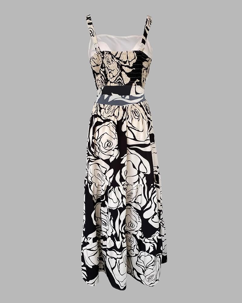 Detalle de CHICME Summer Dresses for Women 2026 Sleeveless Boho Maxi Dress