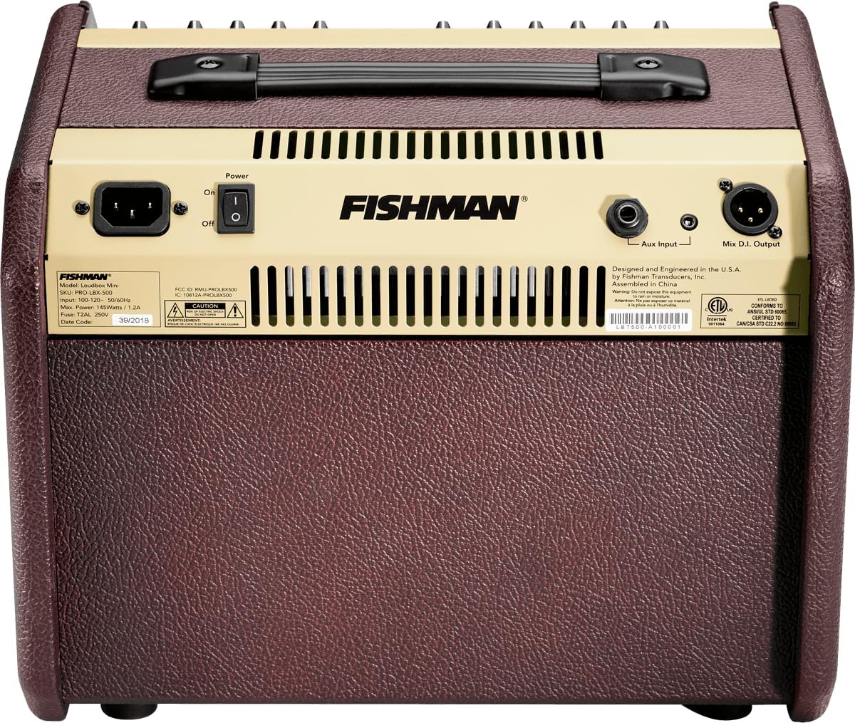 Detalle de Fishman Loudbox Mini Bluetooth PRO-LBT-EU5 akoestische gitaarversterker, 60 W