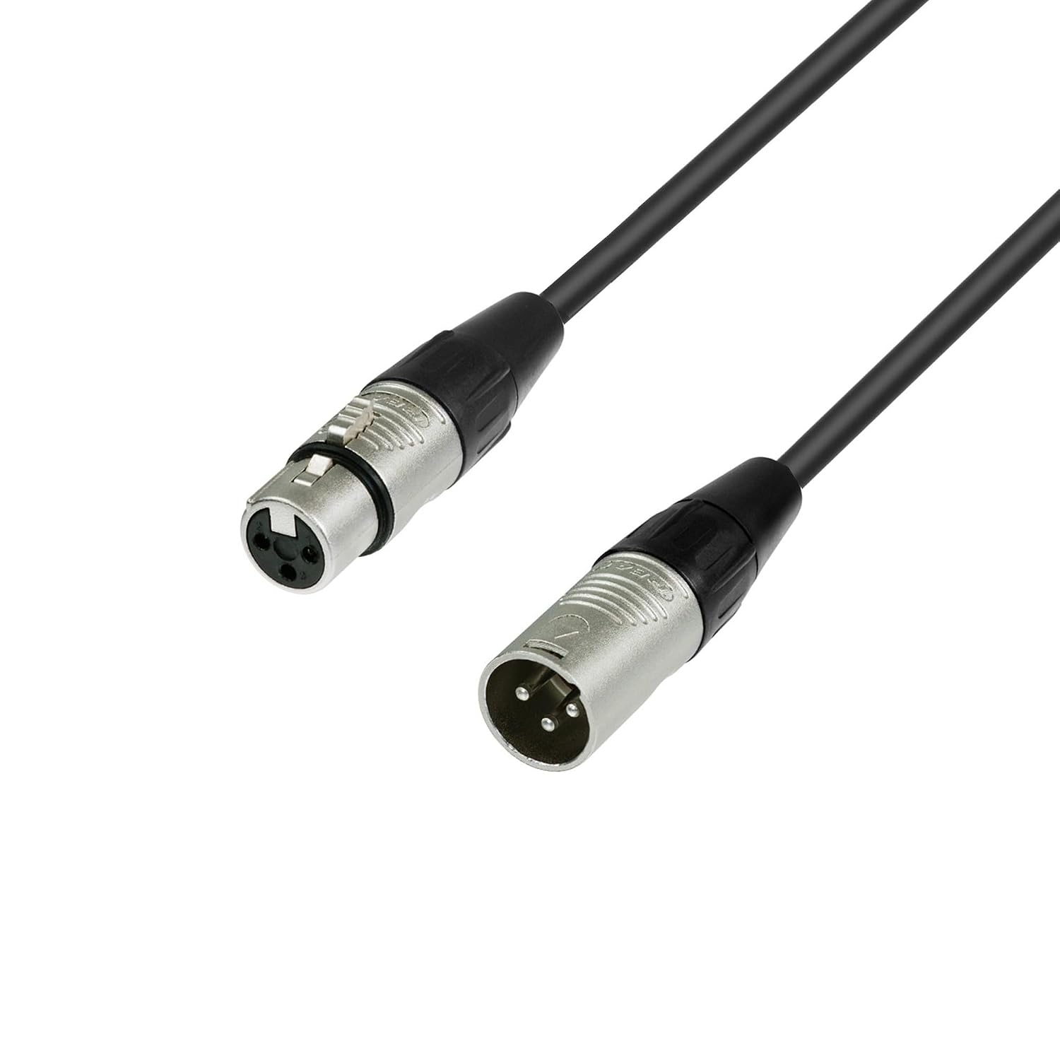 Detalle de Adam Hall 4 Star Series Rean – kabel XLR męski–żeński 7,5 m, czarny