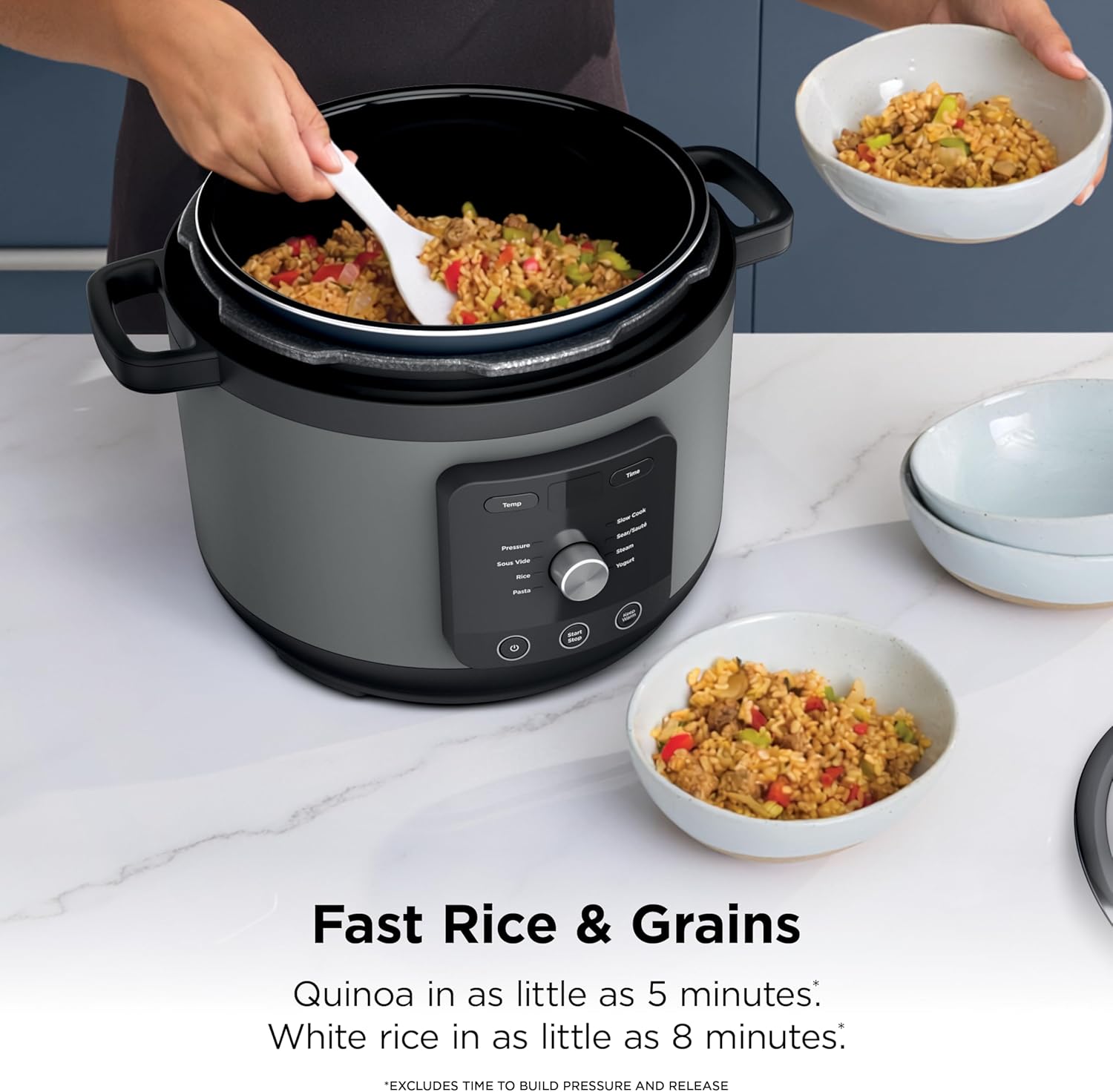 Thumbnail 5 de Ninja HyperHeat 9-in-1 Electric Pressure Cooker (6.5 Qt) PFAS-Free Pot, Dark Gray | PC201GY