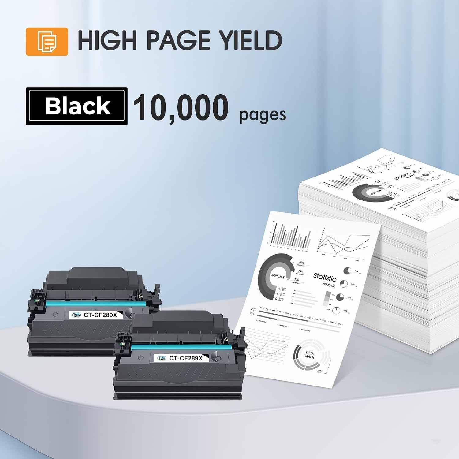 Thumbnail 2 de Cool Toner 89X CF289X Compatible Black Toner Cartridges, 2-Pack, High Yield