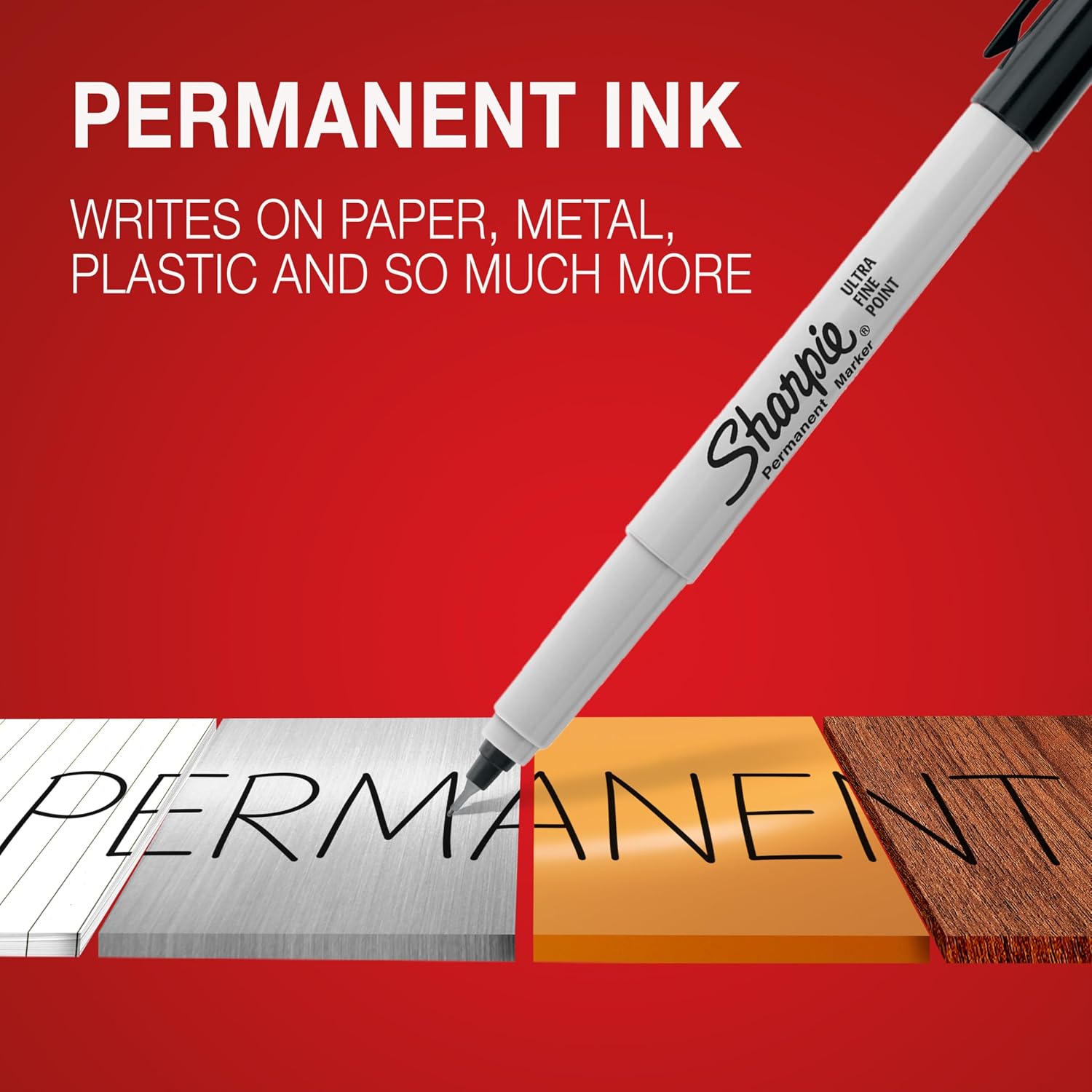 Detalle 2 de Sharpie Permanent Marker Pens Variety Pack (Ultra Fine, Fine & Chisel Tip) – 6 Black