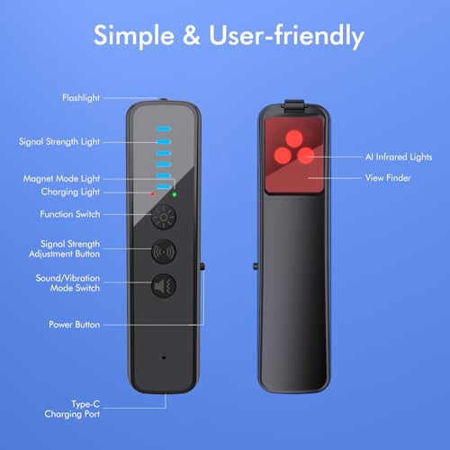 Detalle 2 de abyliee Upgraded Hidden Camera Detector AI bug detector
