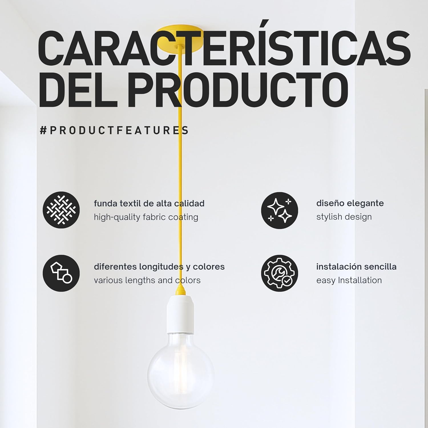 Thumbnail 4 de smartect Cable Textil Rojo 5 m 2×0,75