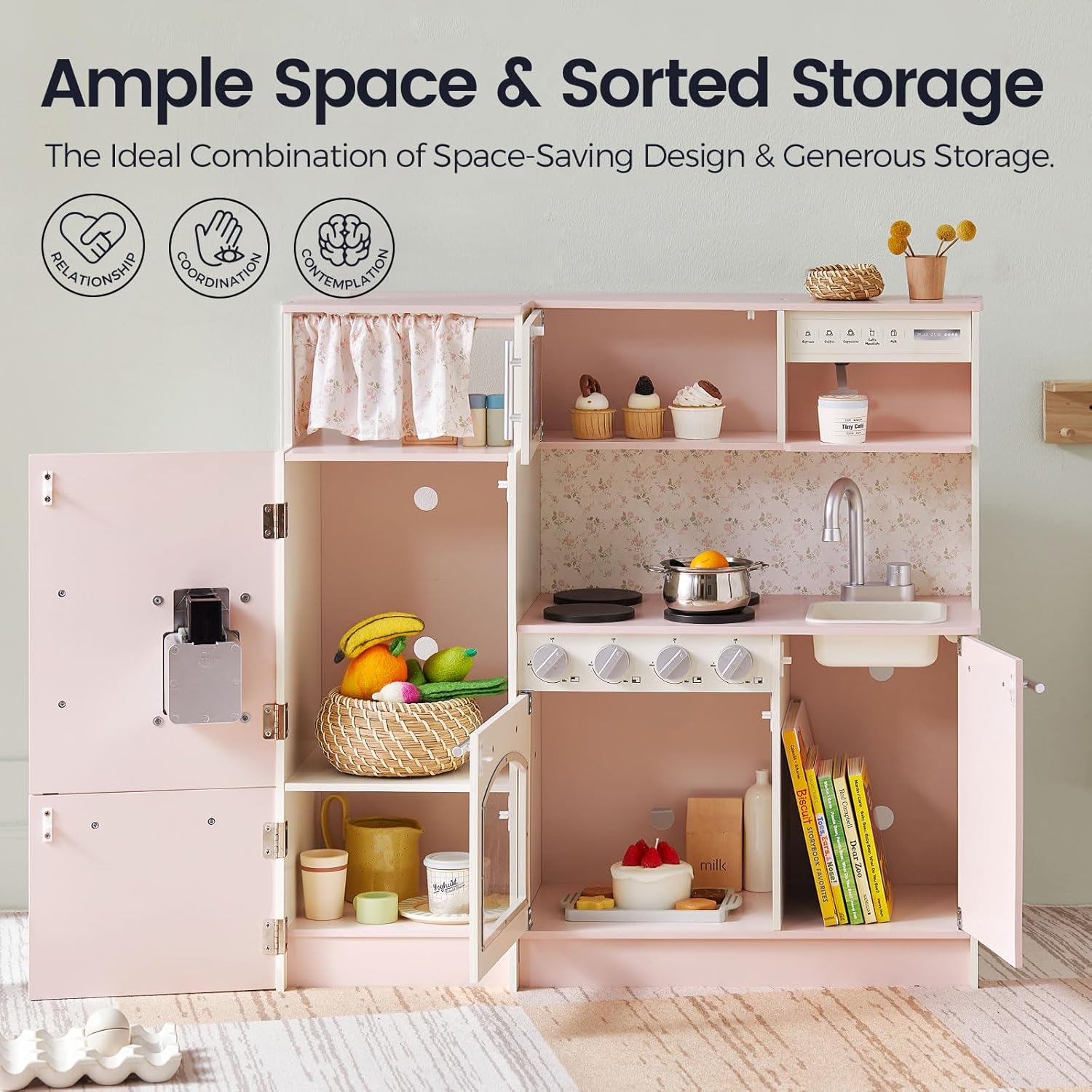 Detalle 2 de Tiny Land Play Kitchen for Kids 3+