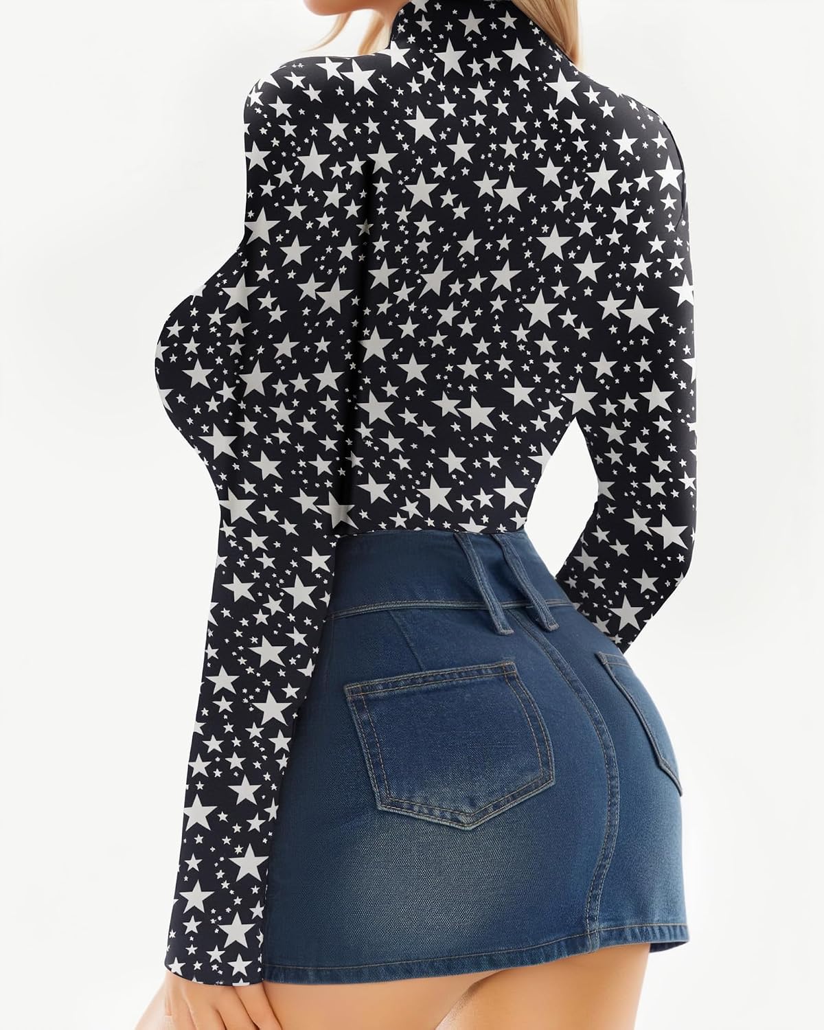 Detalle de MANGOPOP Mock Turtle Neck Bodysuit