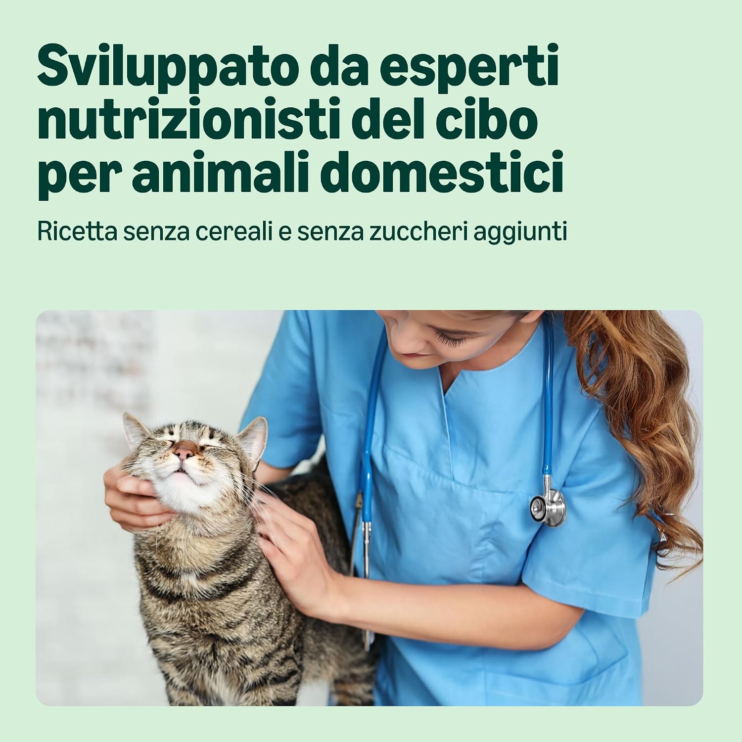 Detalle de by Amazon Cibo umido per gatti senza cereali, bocconcini di salmone in gelatina, 6 x 405 g