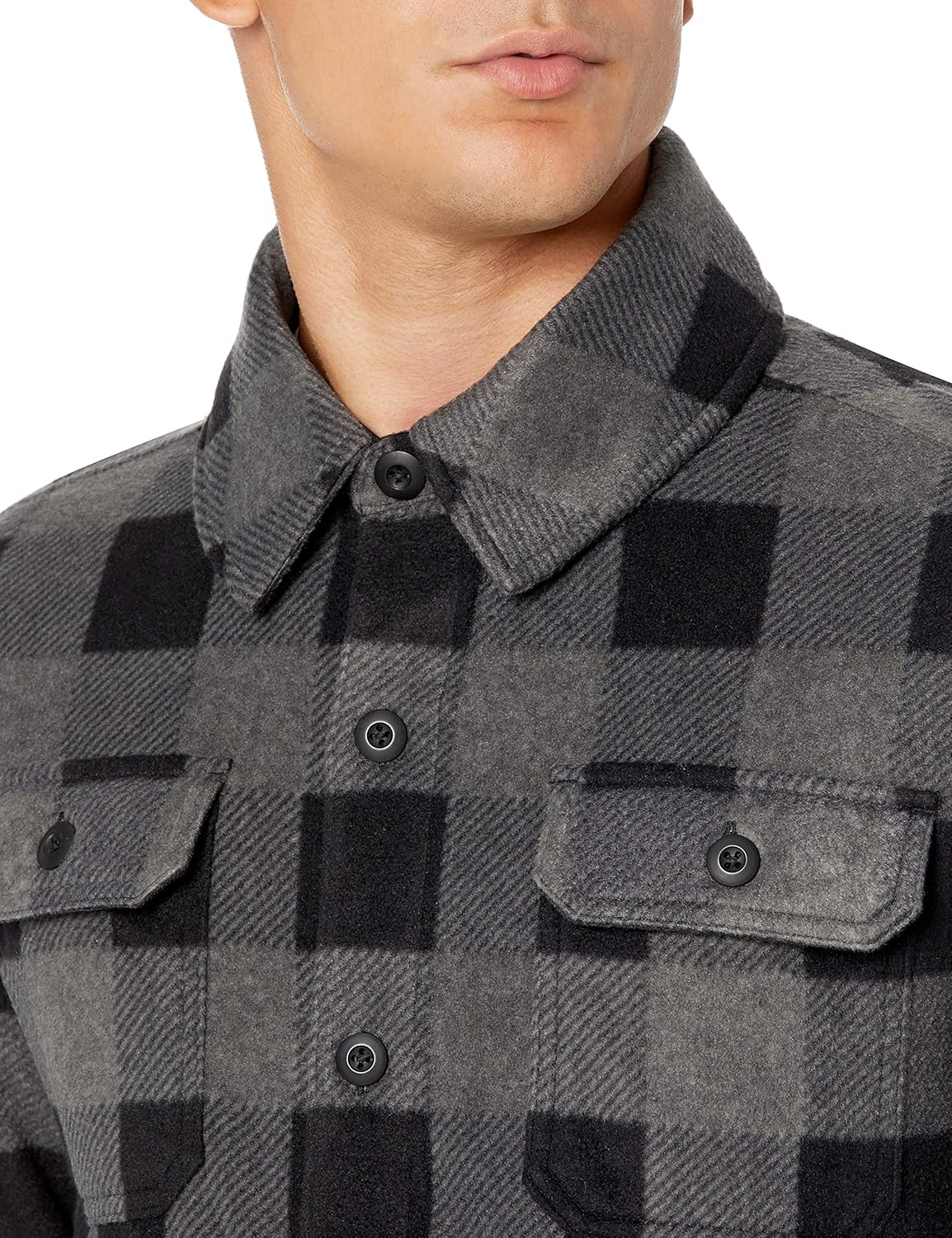 Thumbnail 2 de Amazon Essentials Men’s Long-Sleeve Polar Fleece Shirt Jacket for Winter