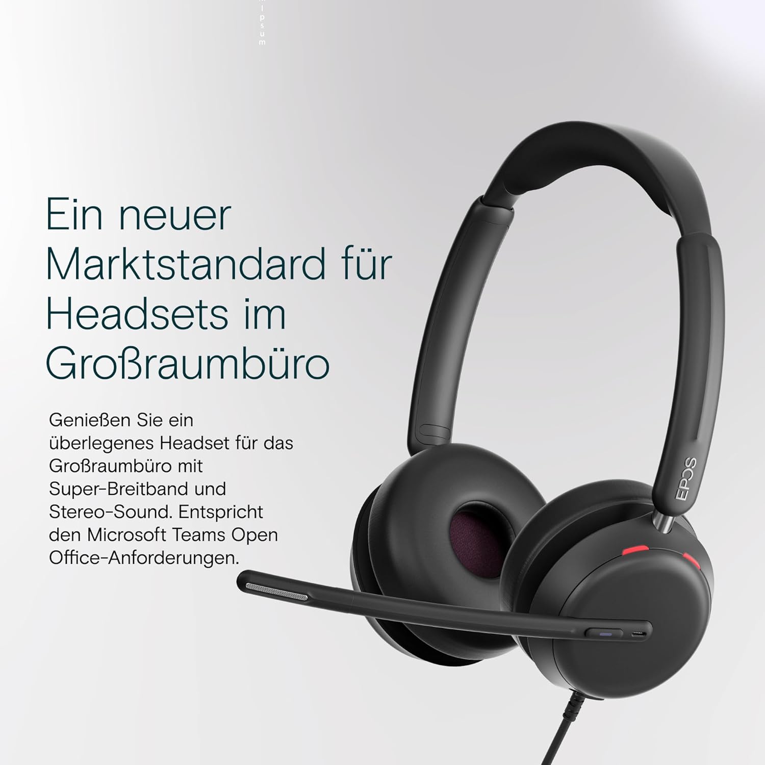 Thumbnail 6 de EPOS IMPACT 860T ANC – doppelseitiges kabelgebundenes Headset mit Active Noise Cancelling (Microsoft Teams zertifiziert)