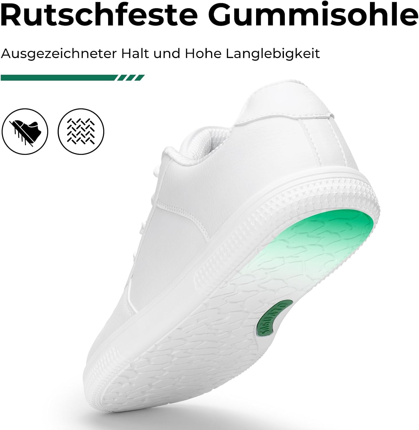 Detalle de SAGUARO Unisex Barfußschuhe: Bequeme Zero-Drop Sneaker mit breiter Zehenbox (Gr. 36–46)