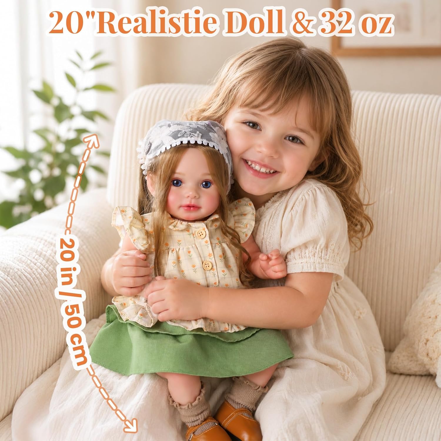 Thumbnail 3 de BABESIDE Reborn Baby Doll 20-Inch