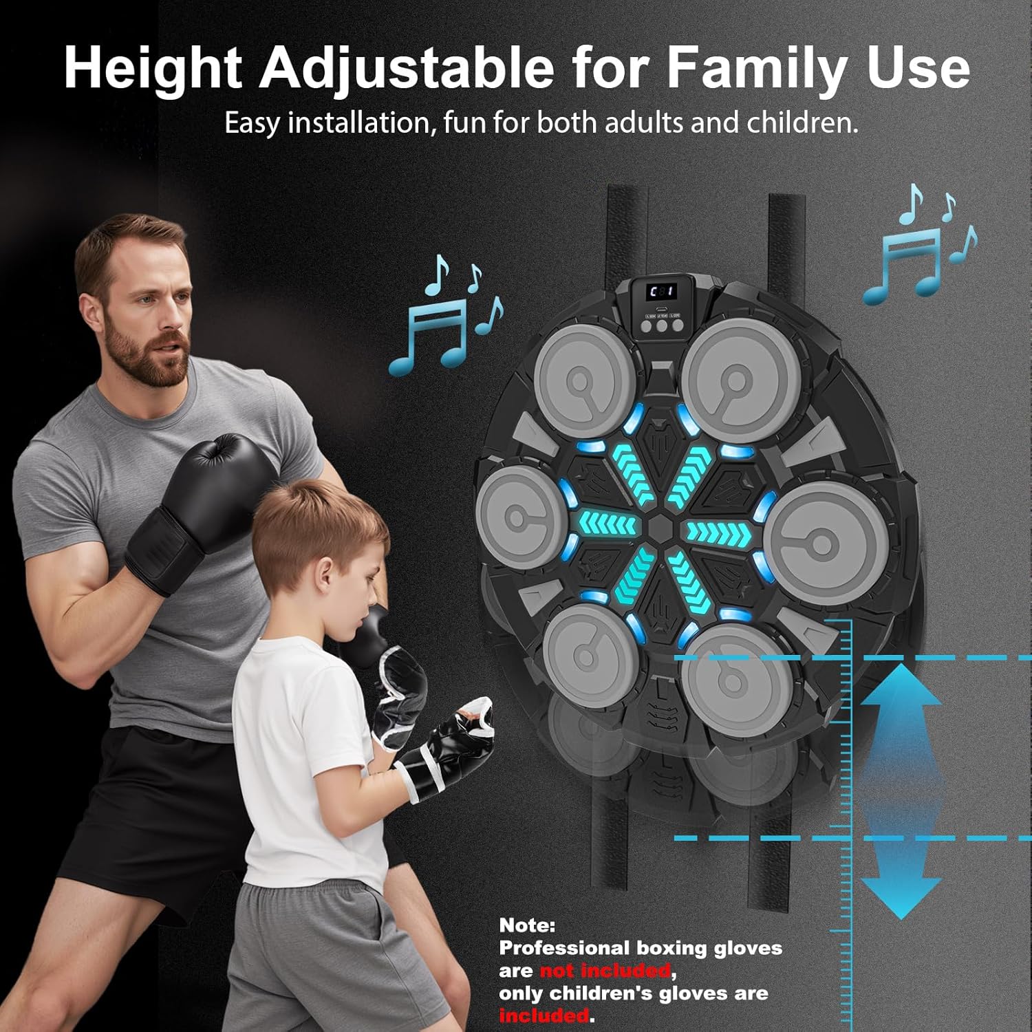 Thumbnail 6 de Music Boxing Machine Bluetooth Punching Pad for Kids 🥊