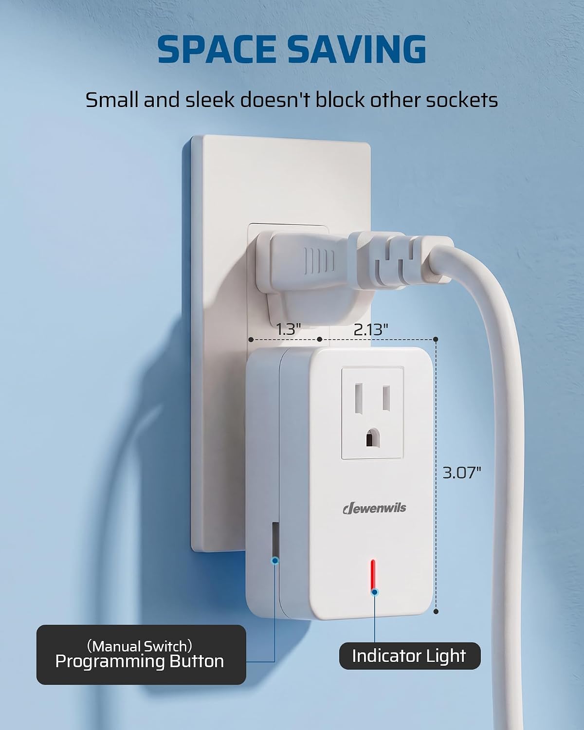 Detalle 2 de DEWENWILS BH9912U-18B-2 Remote Outlet Switch, 100-Foot RF Range