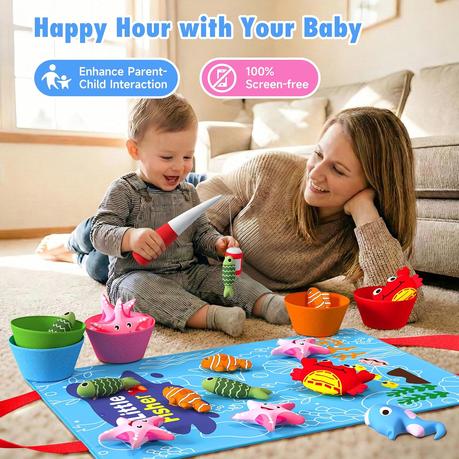 Thumbnail 6 de Envyvip Toddler Fishing Toy 22pcs 🎣