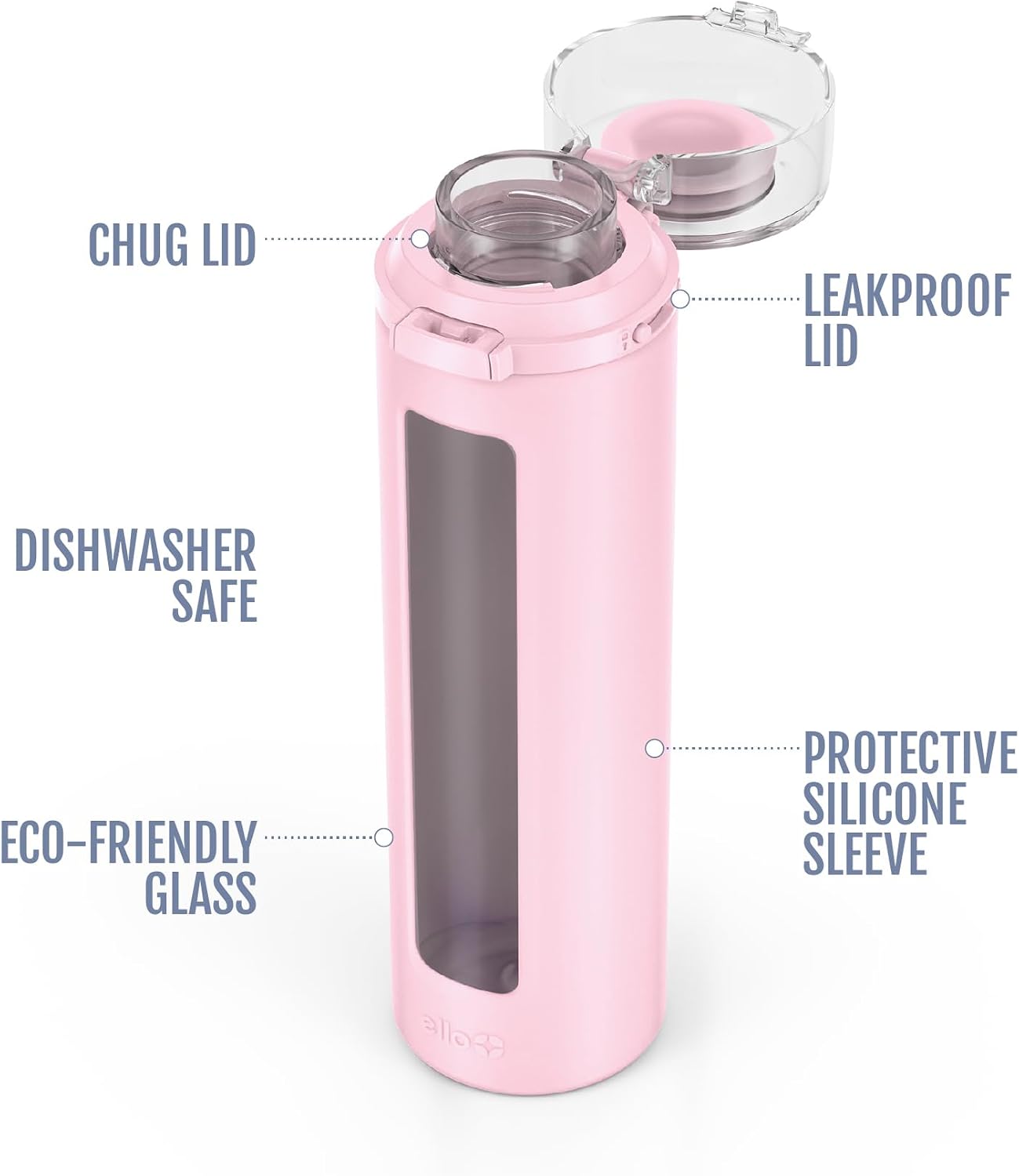 Thumbnail 2 de Ello Syndicate 20oz Glass Water Bottle