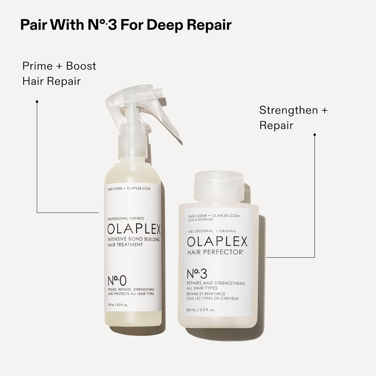 Thumbnail 4 de Olaplex No. 0 Intensive Bond Building Hair Treatment (155 mL / 5.2 fl oz) — primes hair for N°3