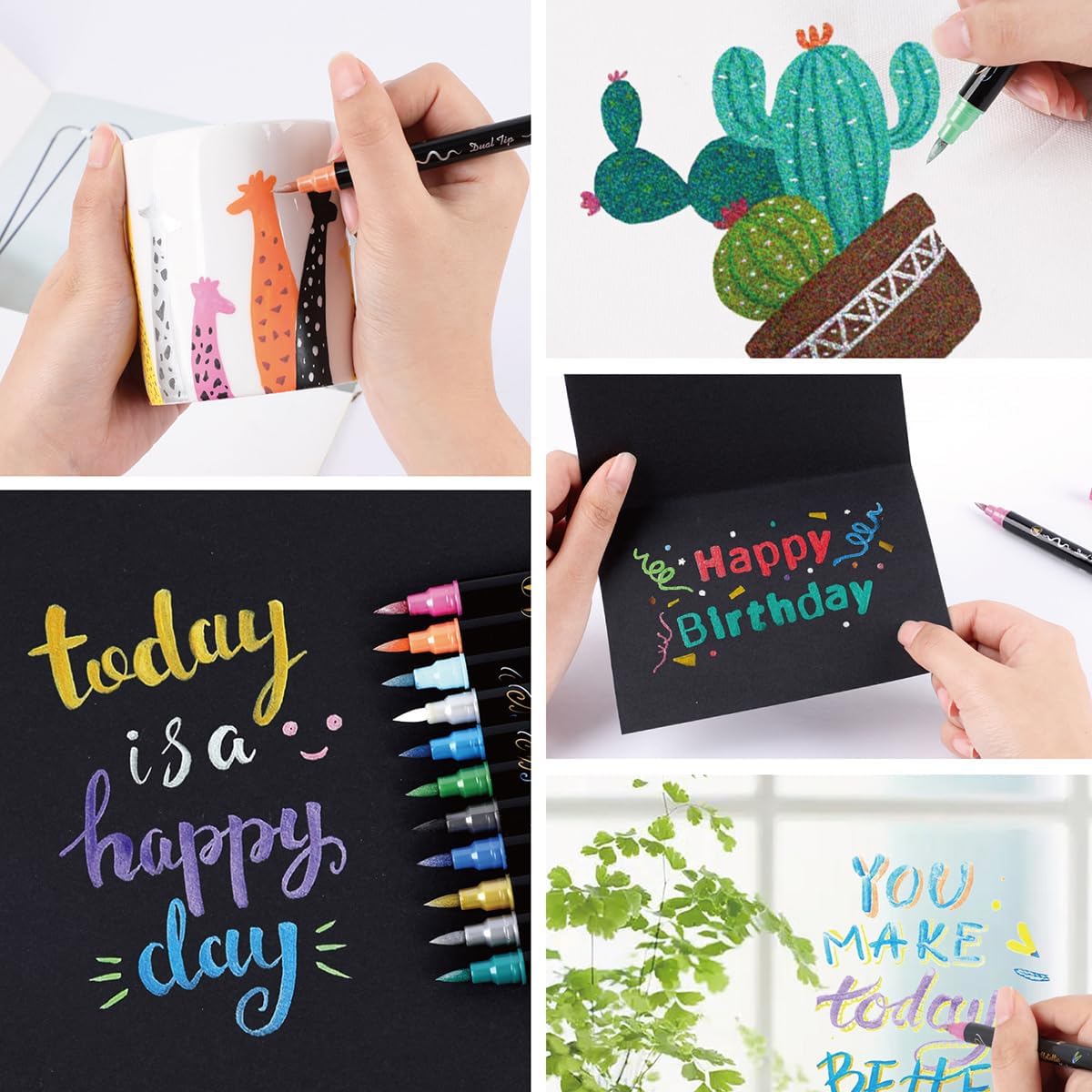 Thumbnail 5 de INK LAB Marqueurs Métalliques 24 Couleurs – Stylos à Encre Métallique pour Arts et Bricolage