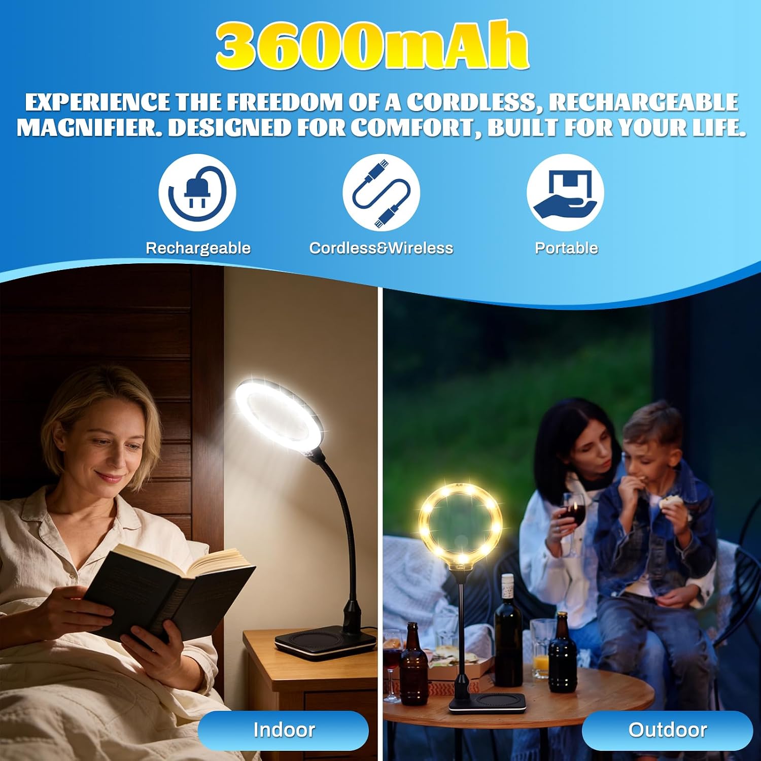 Detalle de Magnifying Glass with Light 15X