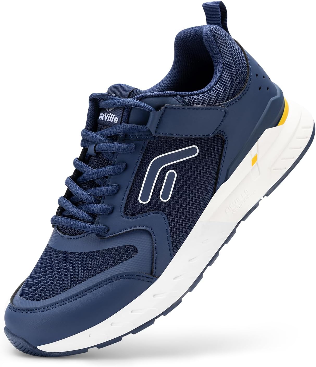 Thumbnail 6 de FitVille Men's Lightweight Trainers Extra Wide Fit — Rebound Core V7 for Plantar Fasciitis and Flat Feet